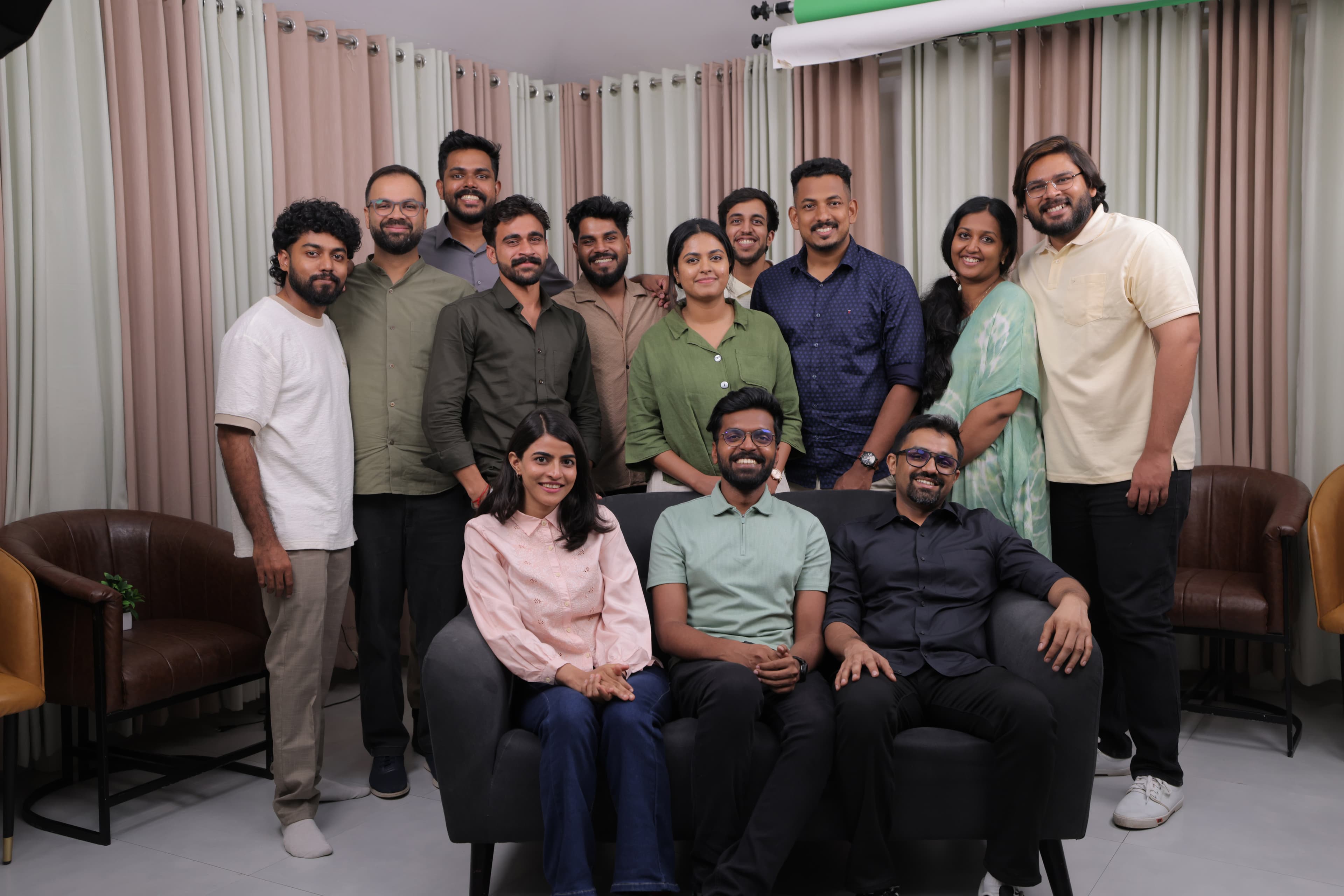BitSave team shooting a podcast in Kochi
