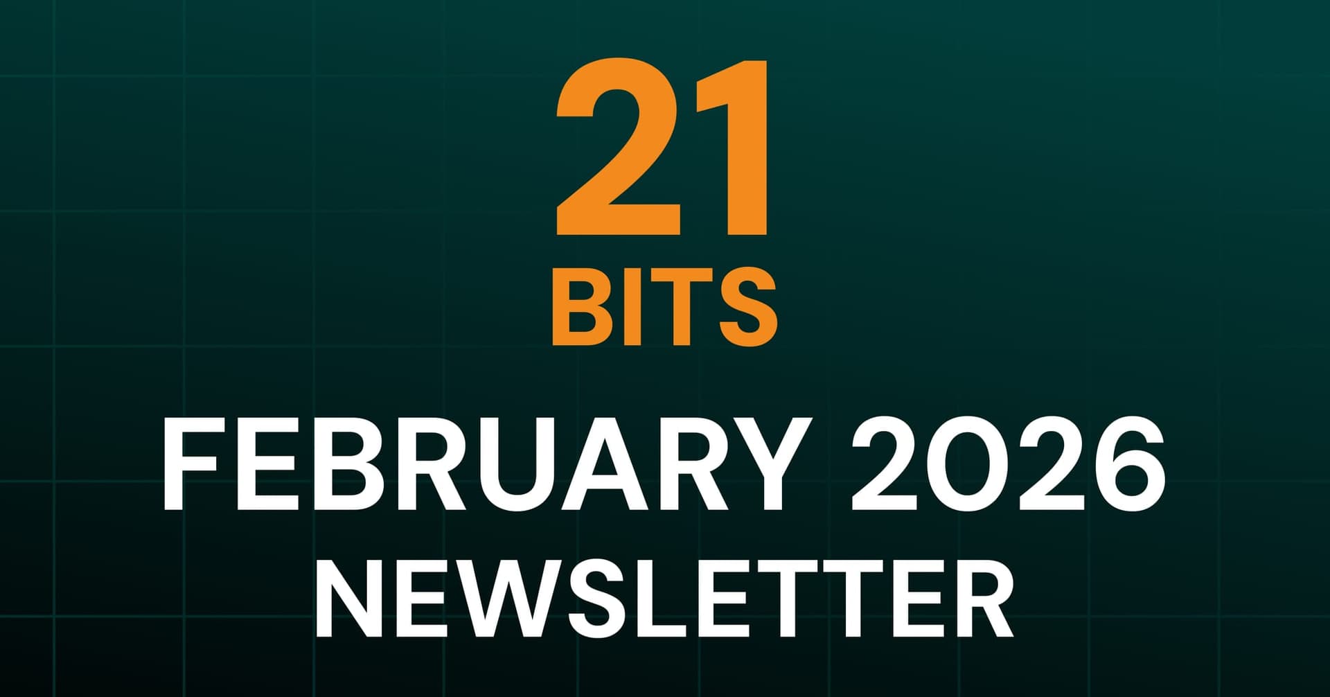 21 Bits Newsletter - February 2026