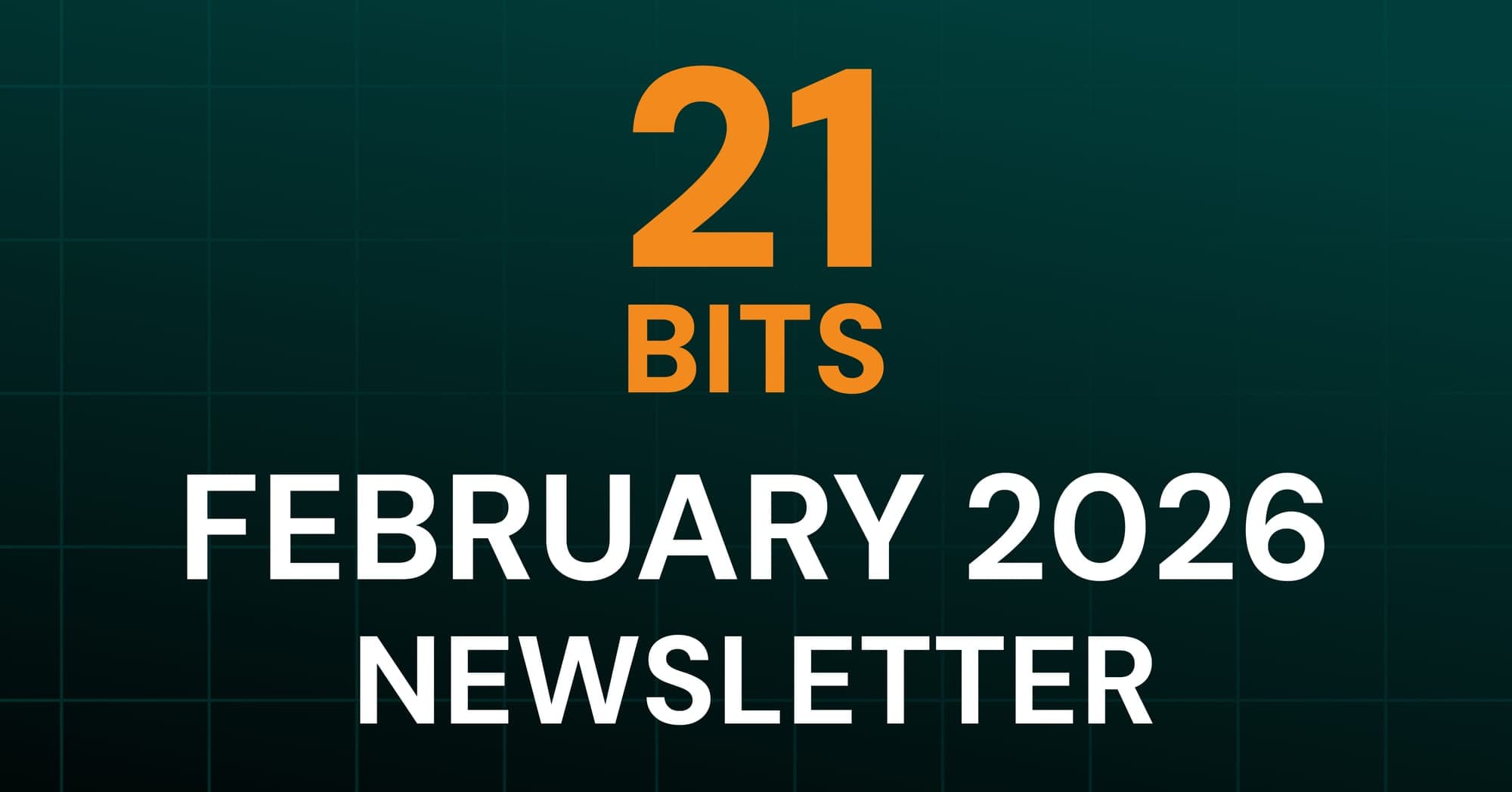21 Bits Newsletter - February 2026