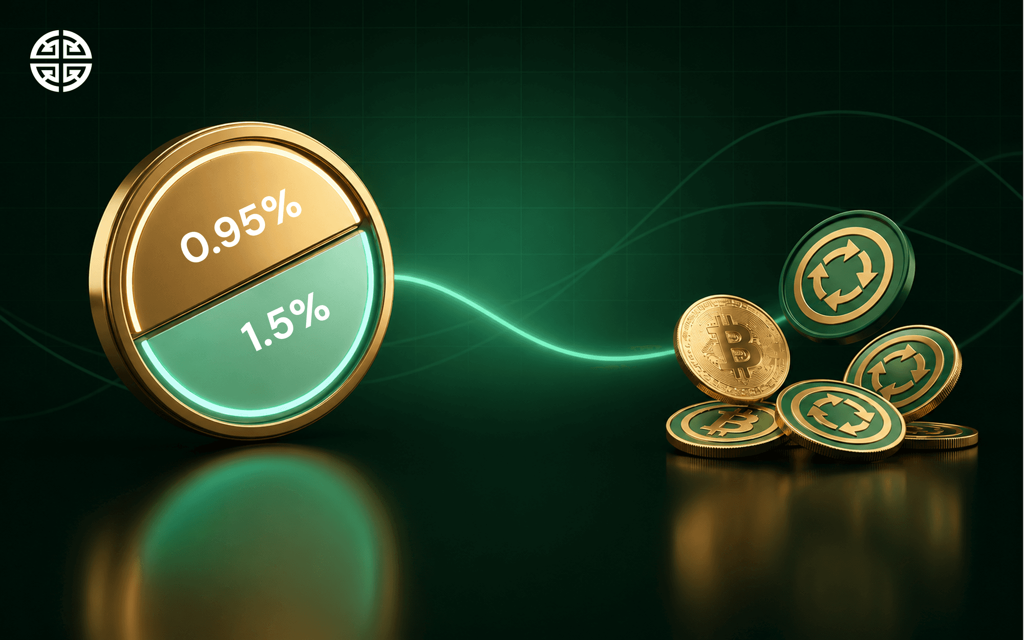 BitSave disc split between a 0.95% and a 1.5% expense ratio beside Bitcoin coins and BitSave unit tokens.